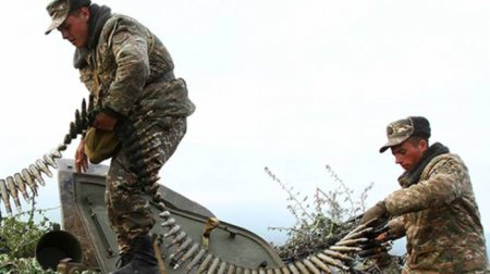 Ermənistan ordusuna məxsus silah-sursat anbarı məhv edildi