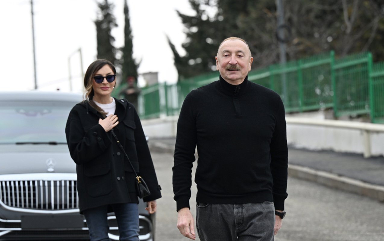 İlham Əliyevlə xanımı Xocavəndə getdi